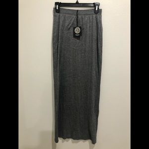 NWT Bobeau gray maxi skirt size small